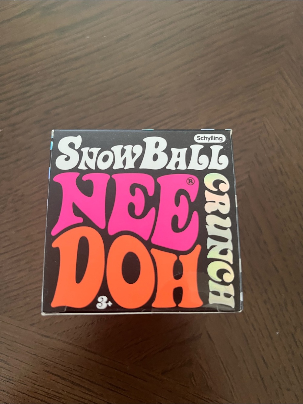 SnowBall NeeDoh Crunch Sensory Toy - Pink & Orange